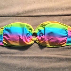 Deb Rainbow Bandeau Bikini Top